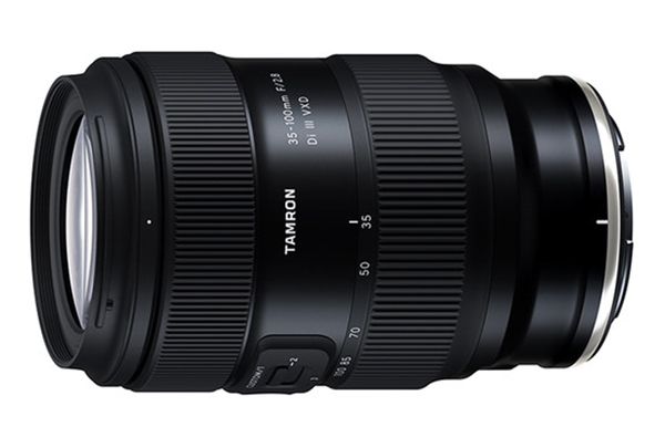 Tamron’s new 35-100mm f/2.8 DI III VXD standard zoom lens has a constant maximum aperture of f/2.8 and weight of less than 600 grams, which will be offered in Sony E and Nikon Z mounts.