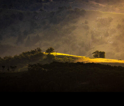 Megalong Illuminated Hill