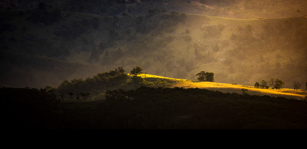Megalong Illuminated Hill